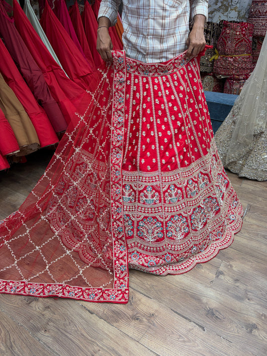 Rani Pink Bridal Lehenga