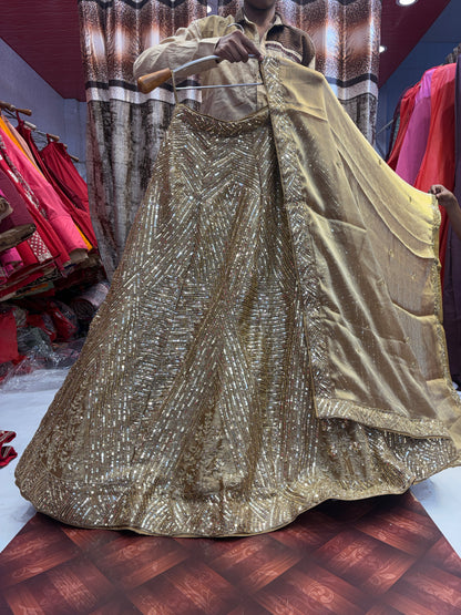 Fantastic golden bridal Lehenga