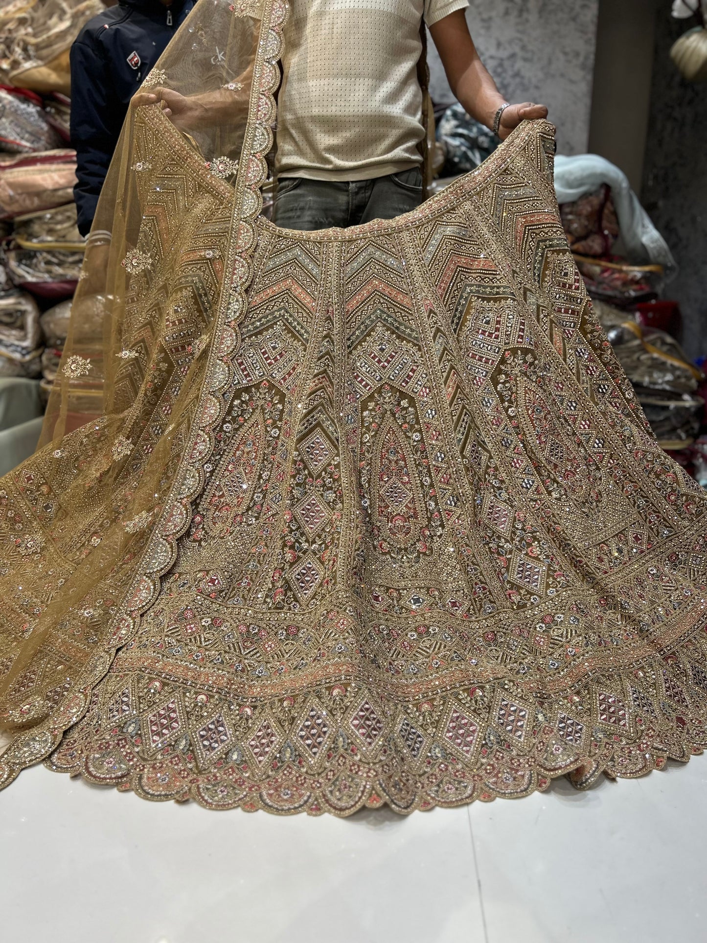 Stunning mustard lehenga