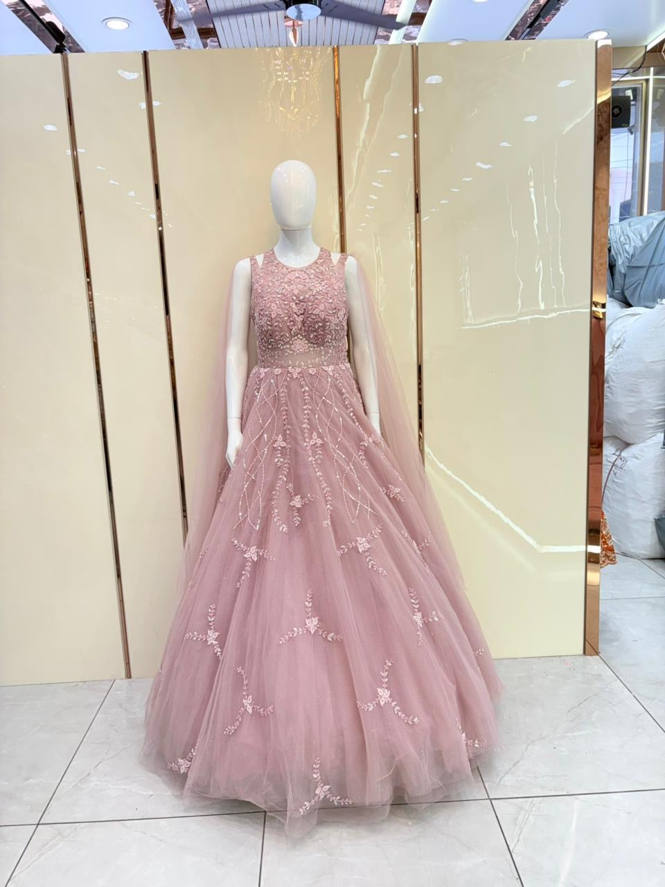 Pink gown