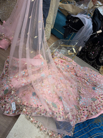 Baby pink Heavy Lehenga