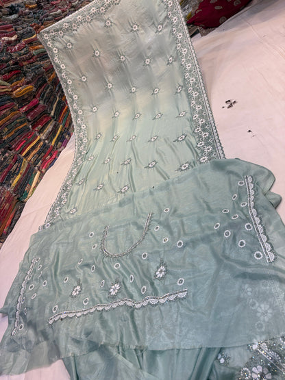 Attractive grey saree