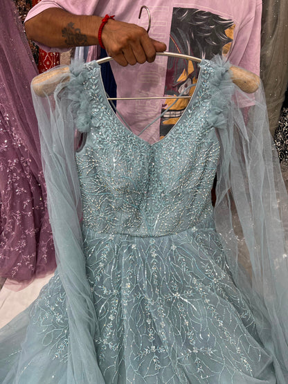 Blue Designer Gown