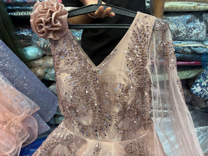 Something different peach gown