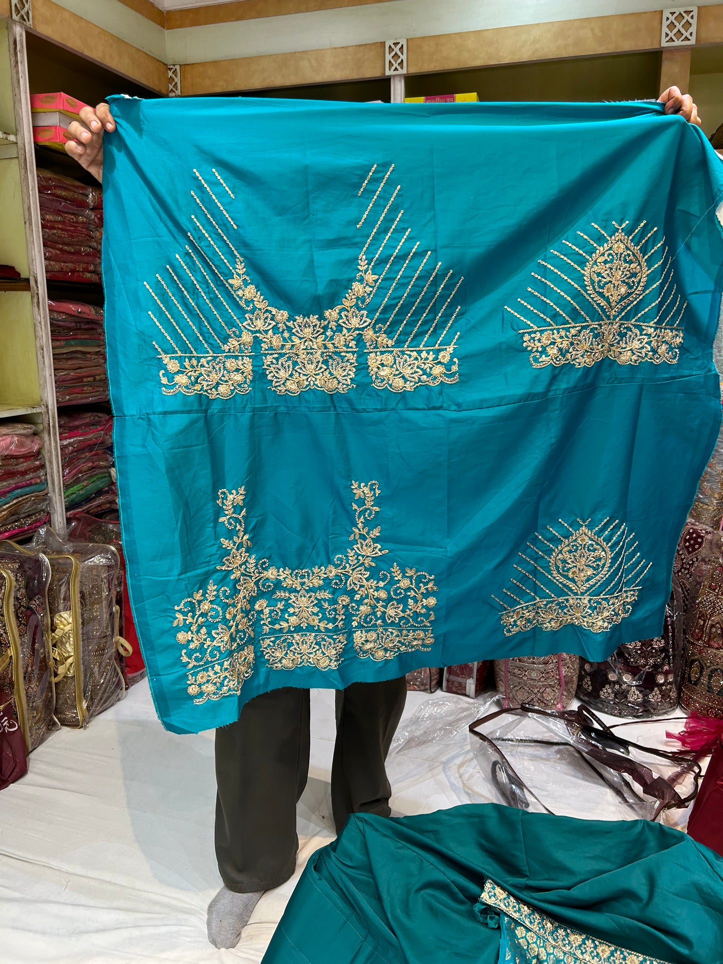 Blue green Astonishing Lehenga