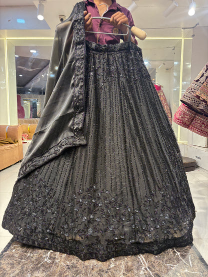 Glamorous black Lehenga