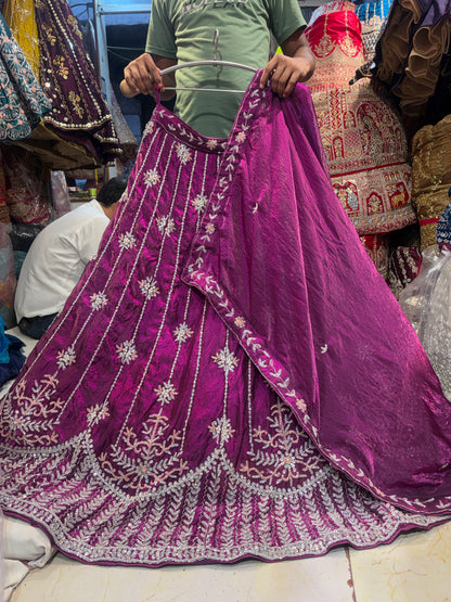 Attractive Maroon Lehenga