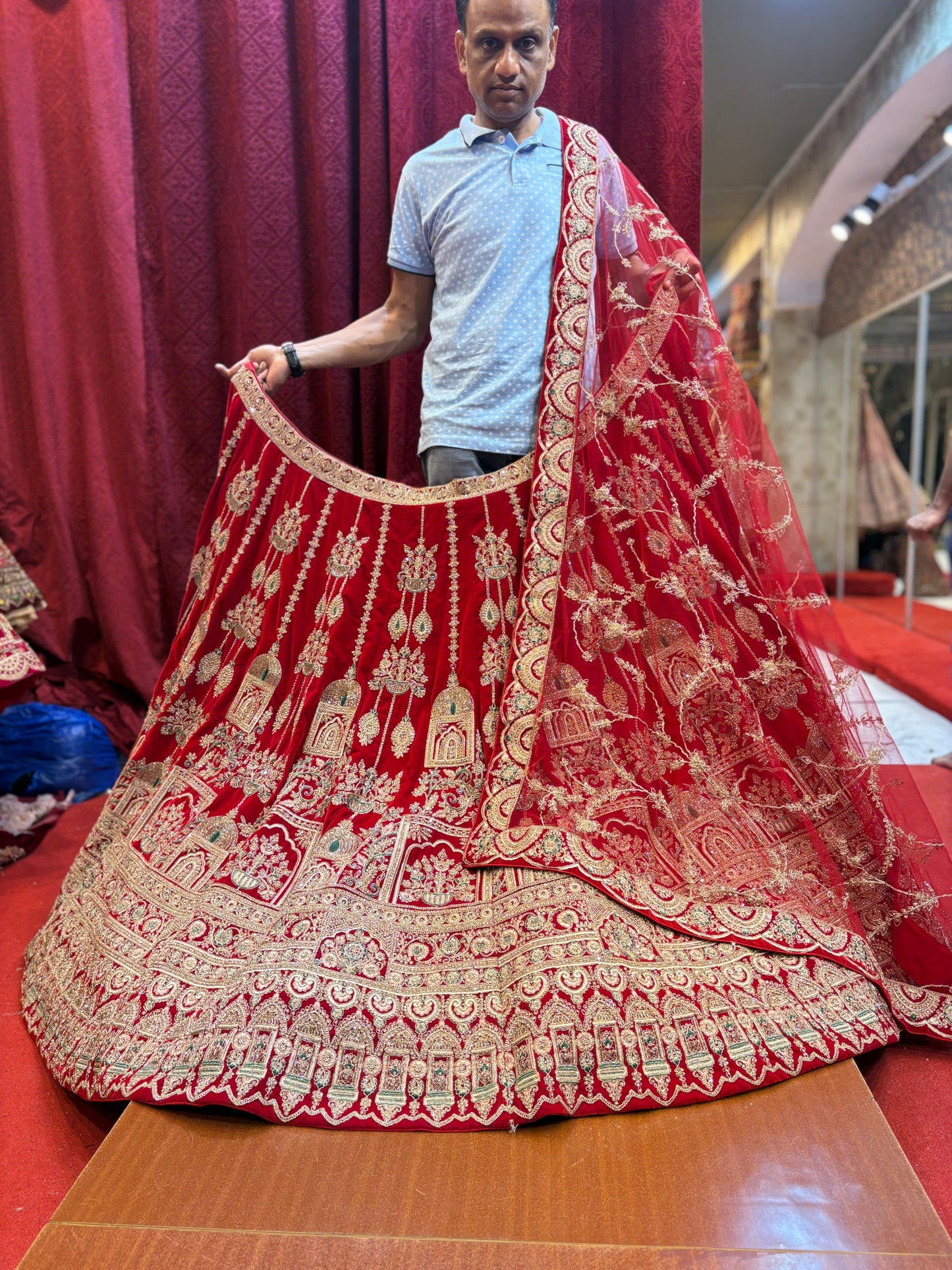 Beautiful red bridal Lehenga