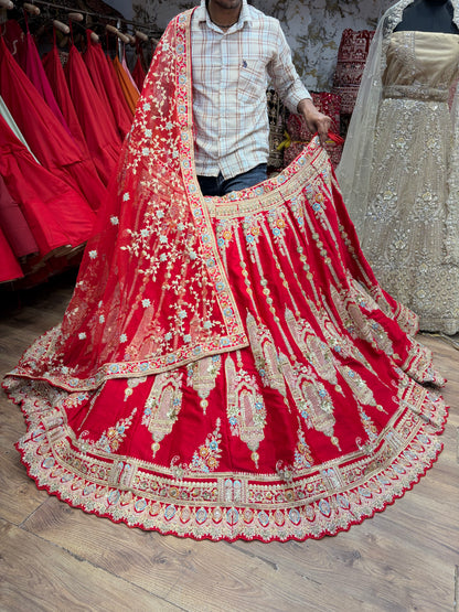 Red Bridal Lehenga - Shopping World