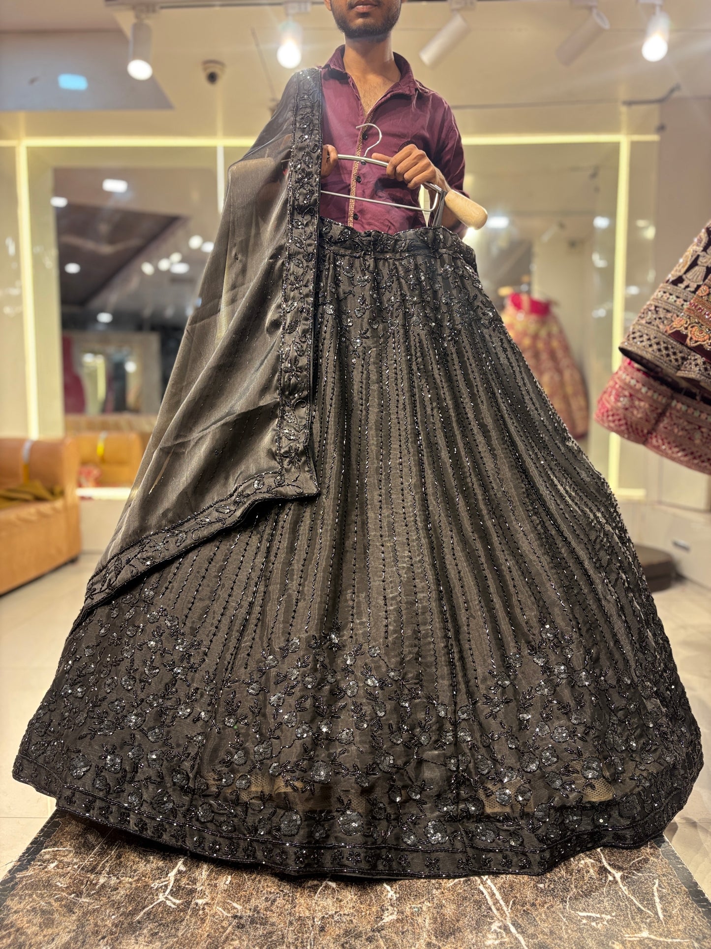 Glamorous black Lehenga