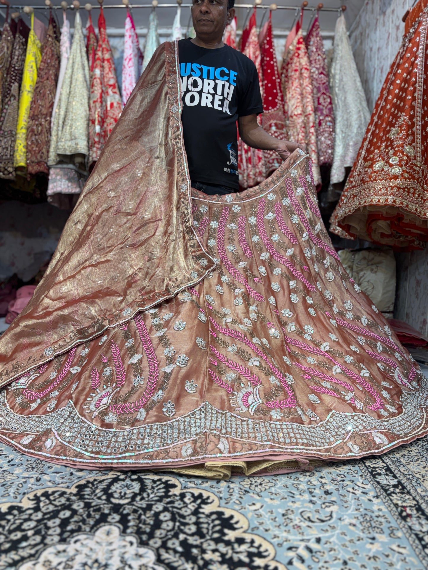 Fabulous peach Lehenga