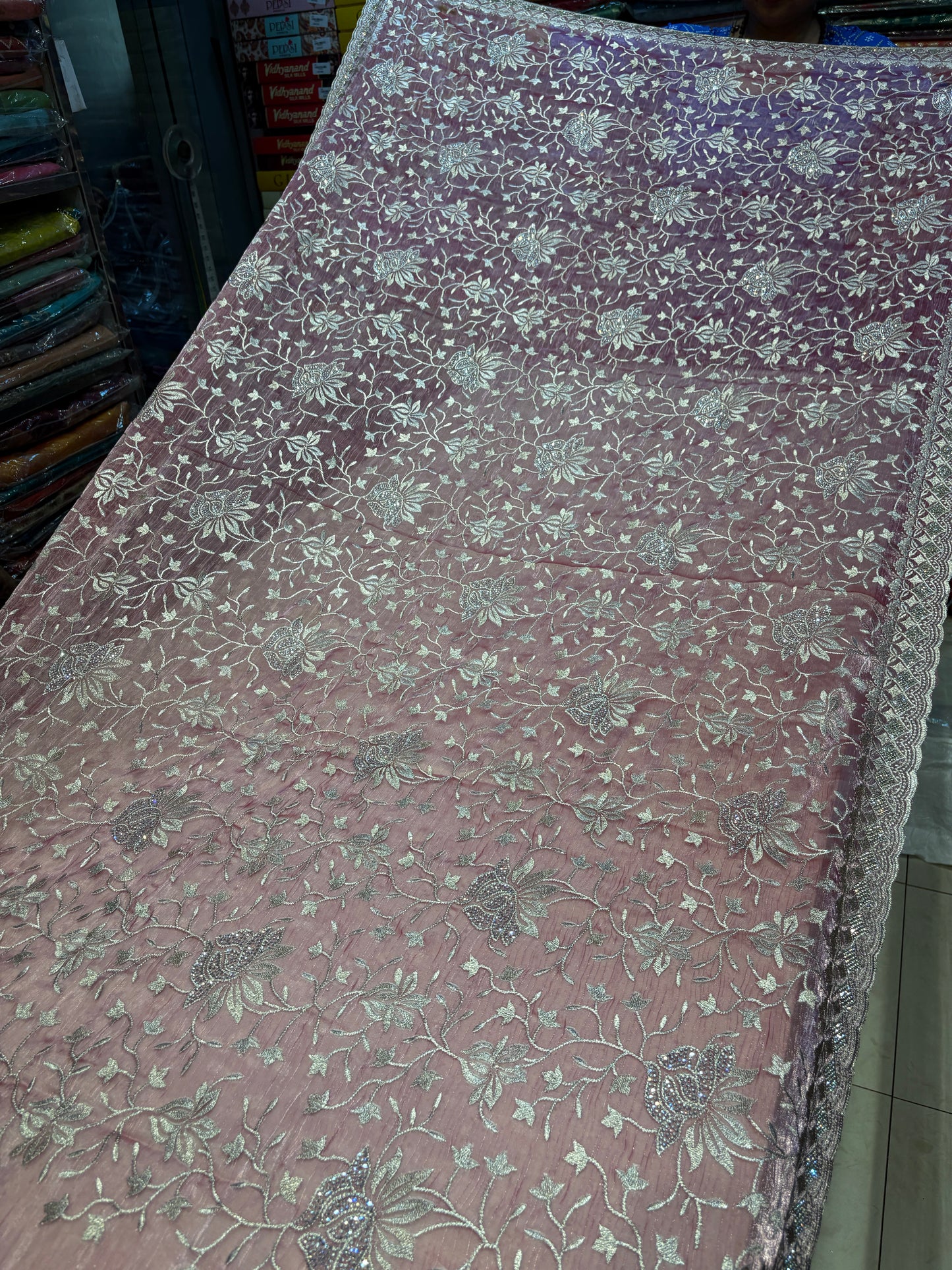 Fantastic pink saree