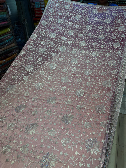 Fantastic pink saree