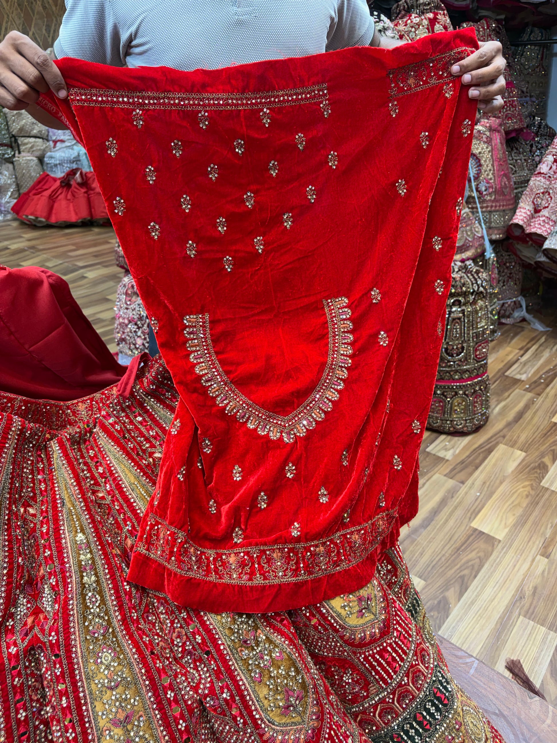 Rani Pink Ball Bridal Lehenga - Shopping World