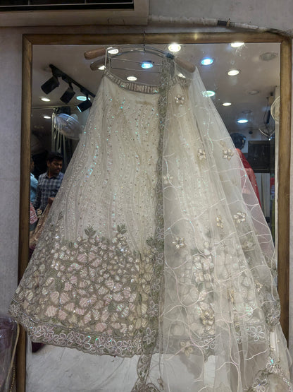 Fantastic white handwork Lehenga