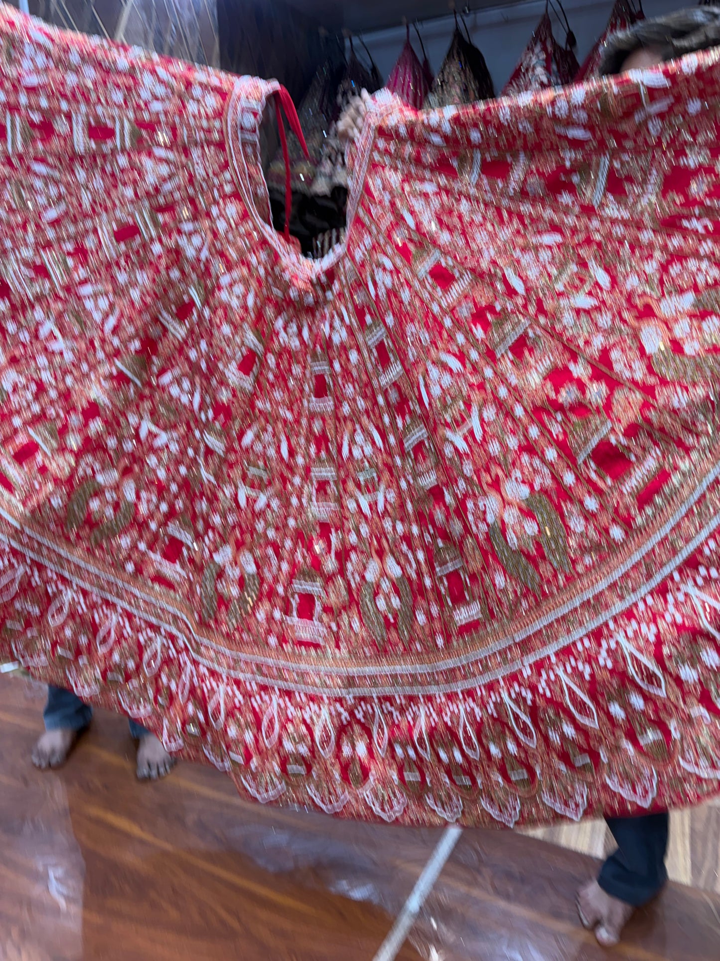 Rani Pink Peacock Designer Bridal Lehenga - Shopping World