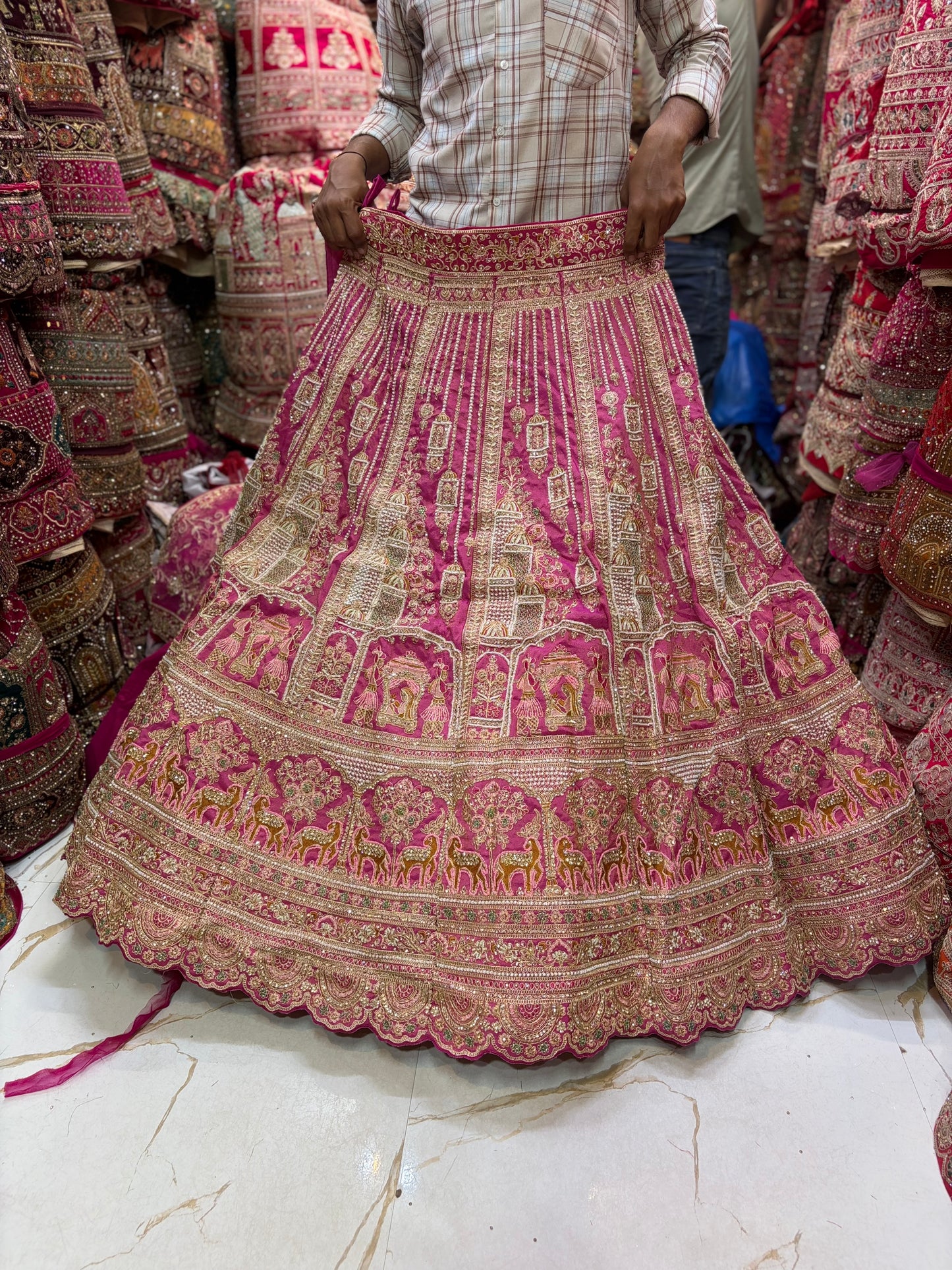 Baby Pink Doli Barat Bridal Lehenga