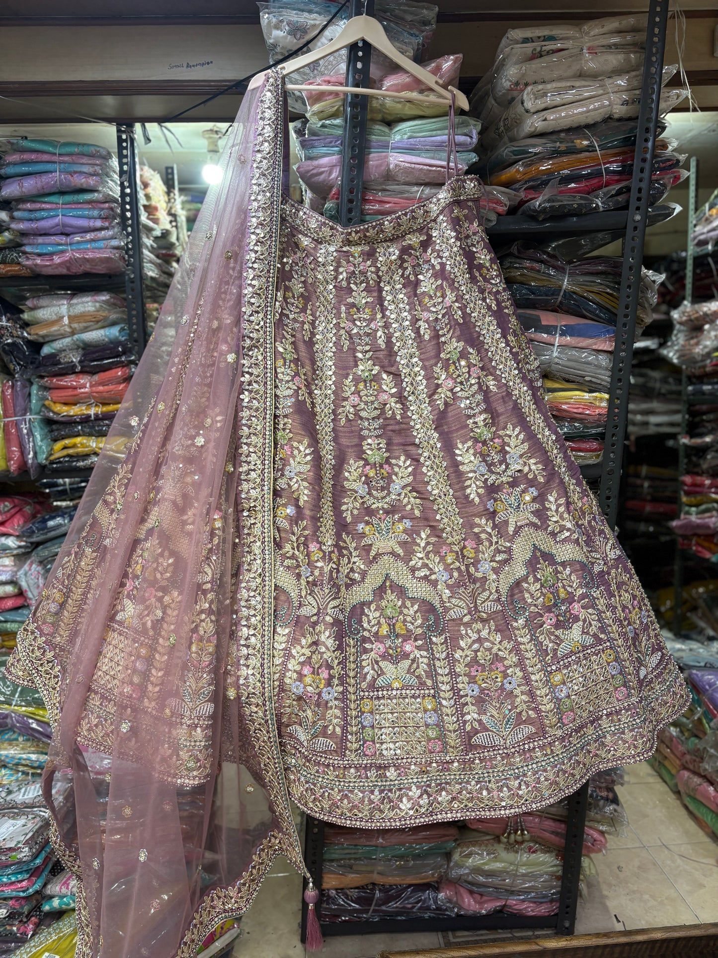 Something different pink Lehenga