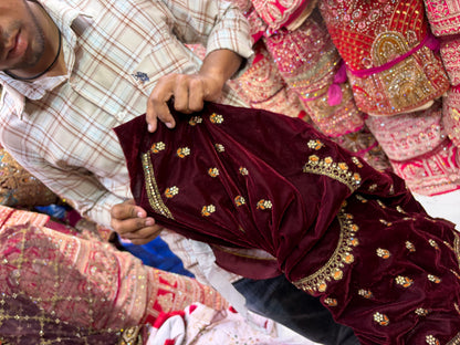 Maroon Bridal Lehenga