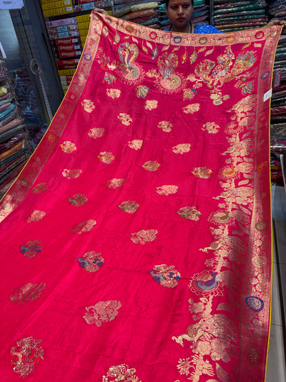 Attractive red saree