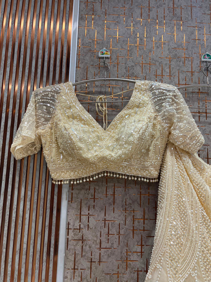 Golden Crop Top Lehenga