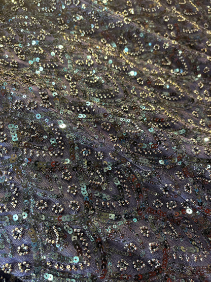 Lovely navy blue crop top Lehenga