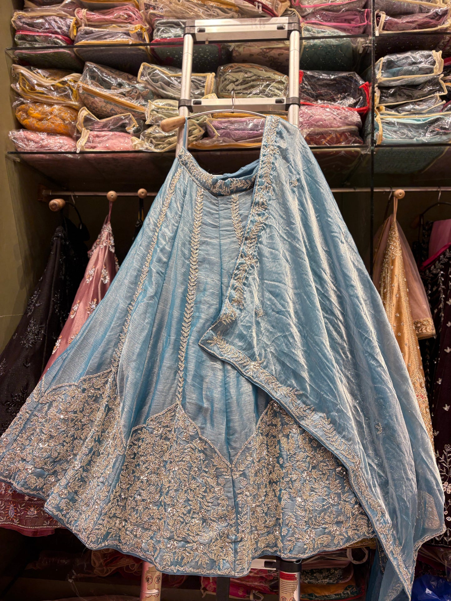 Pretty Sky blue Lehenga