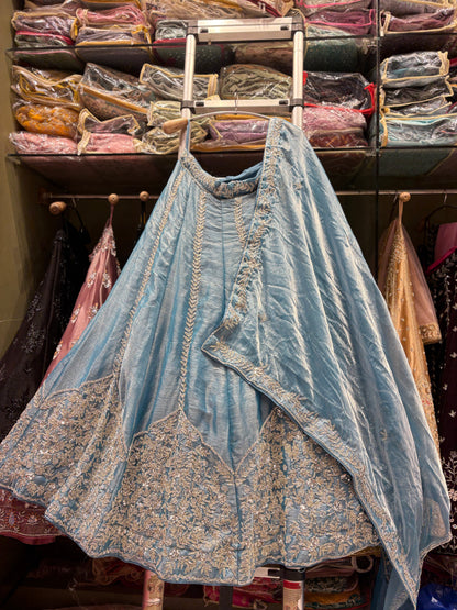 Pretty Sky blue Lehenga