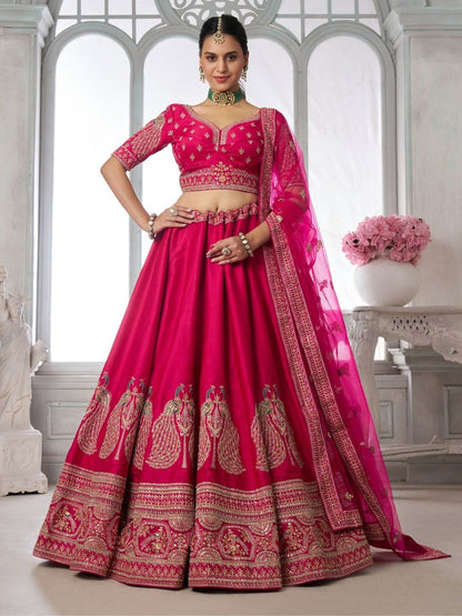 Purple Peacock Designer Lehenga 2133