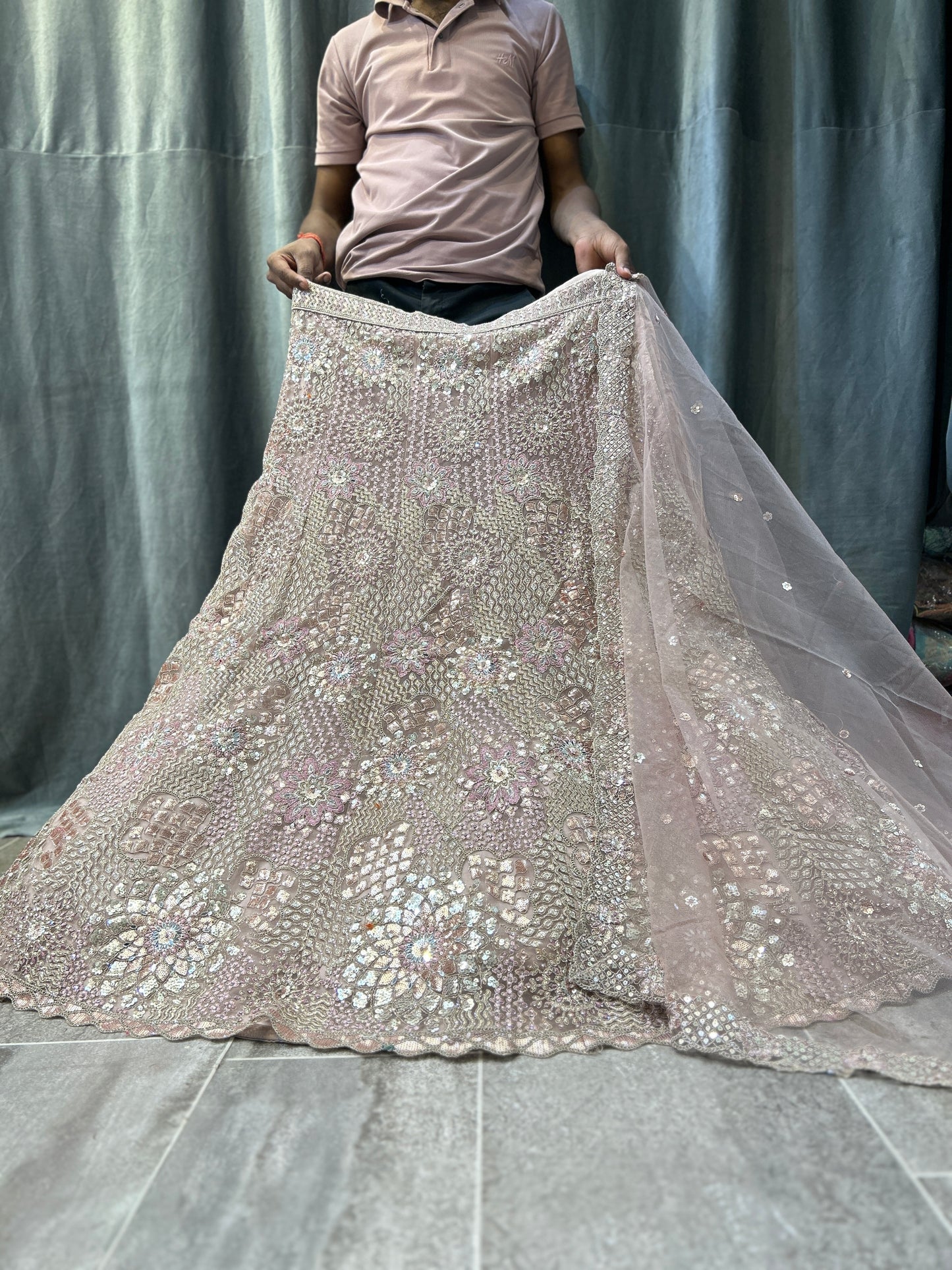Fabulous mauve pink lehenga
