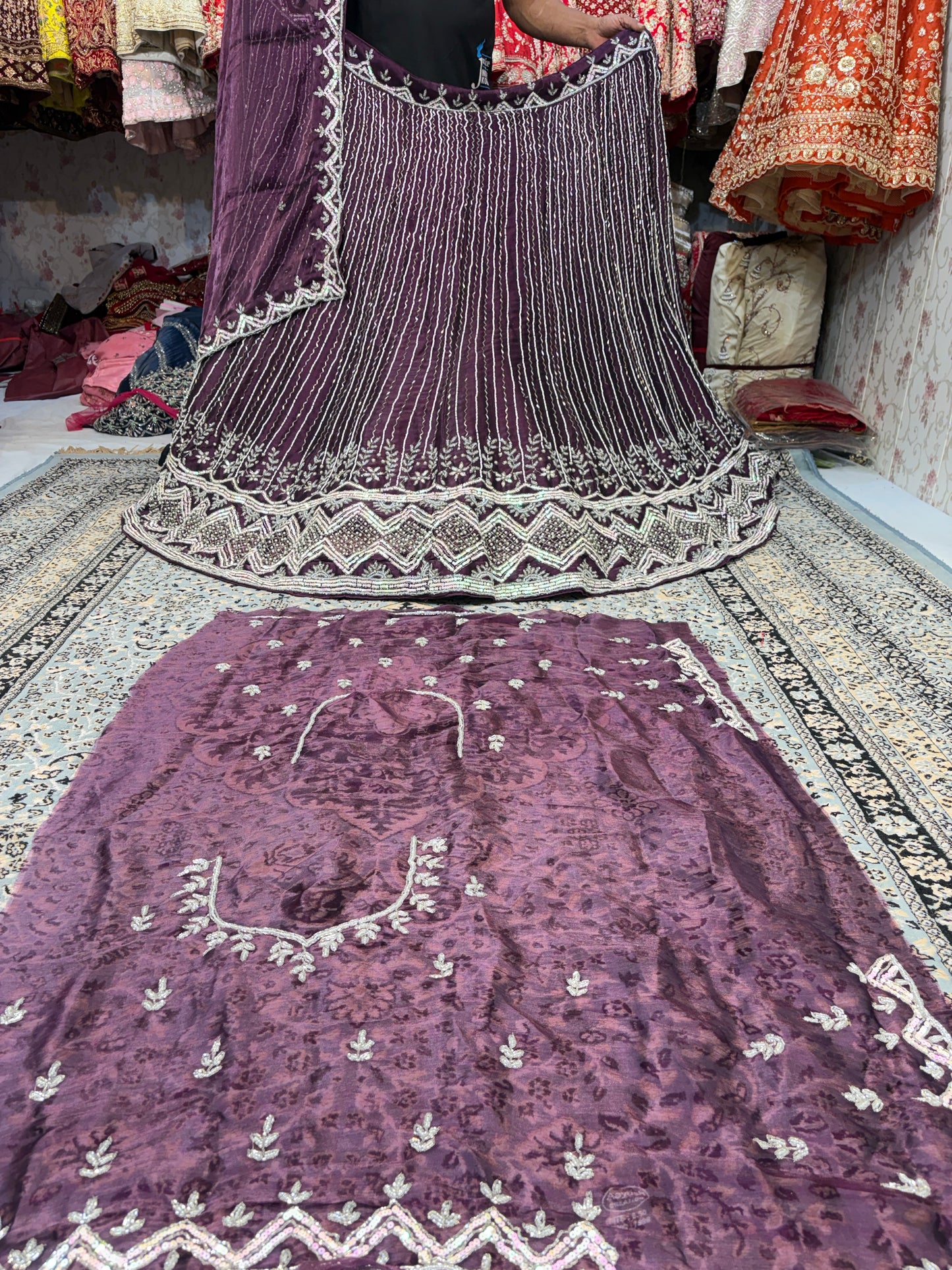 Astonishing Purple wine Lehenga