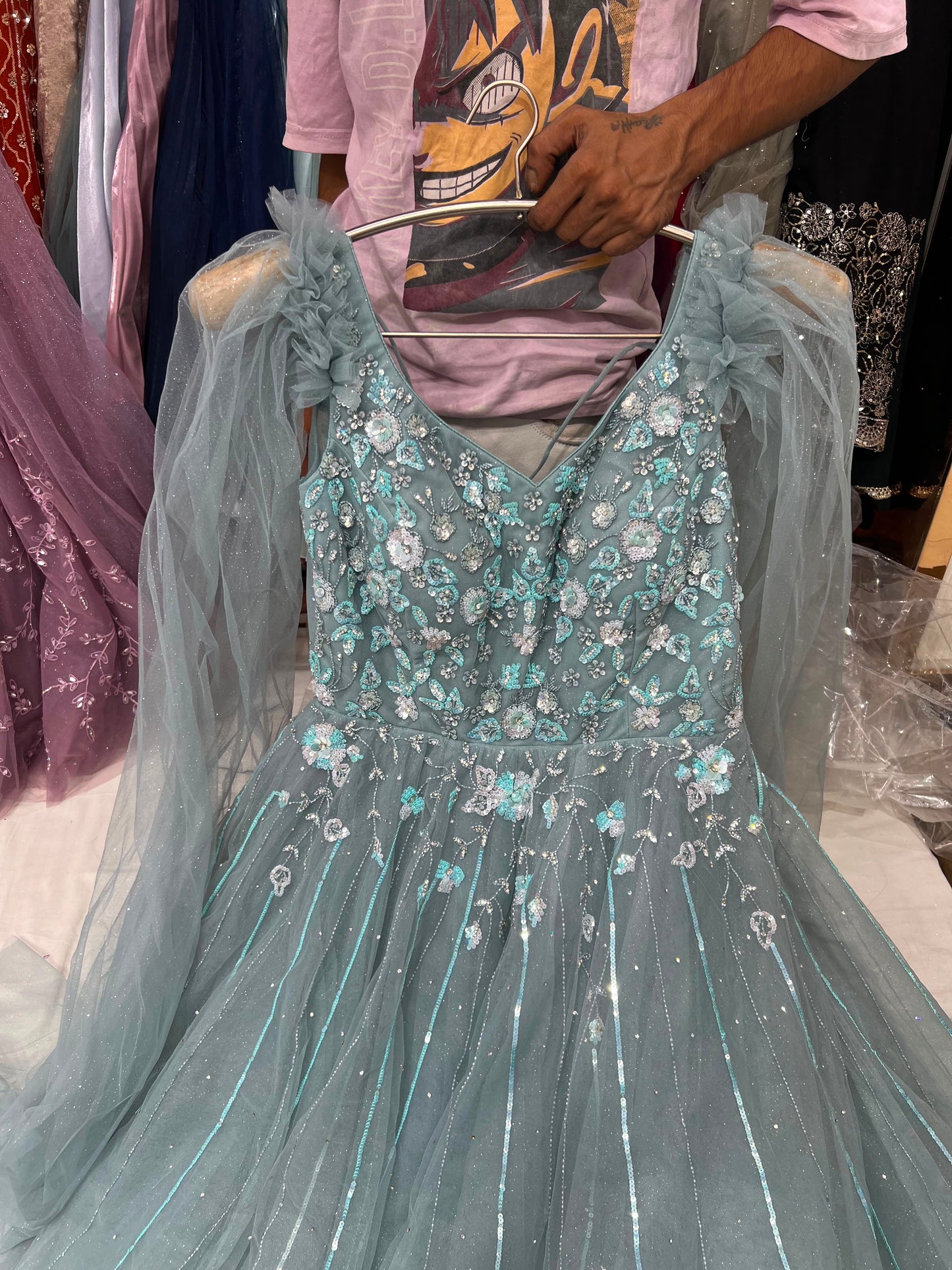 Baby Pink Designer Gown