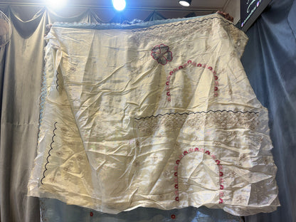 Designer Cream Blue Double Shade Lehenga