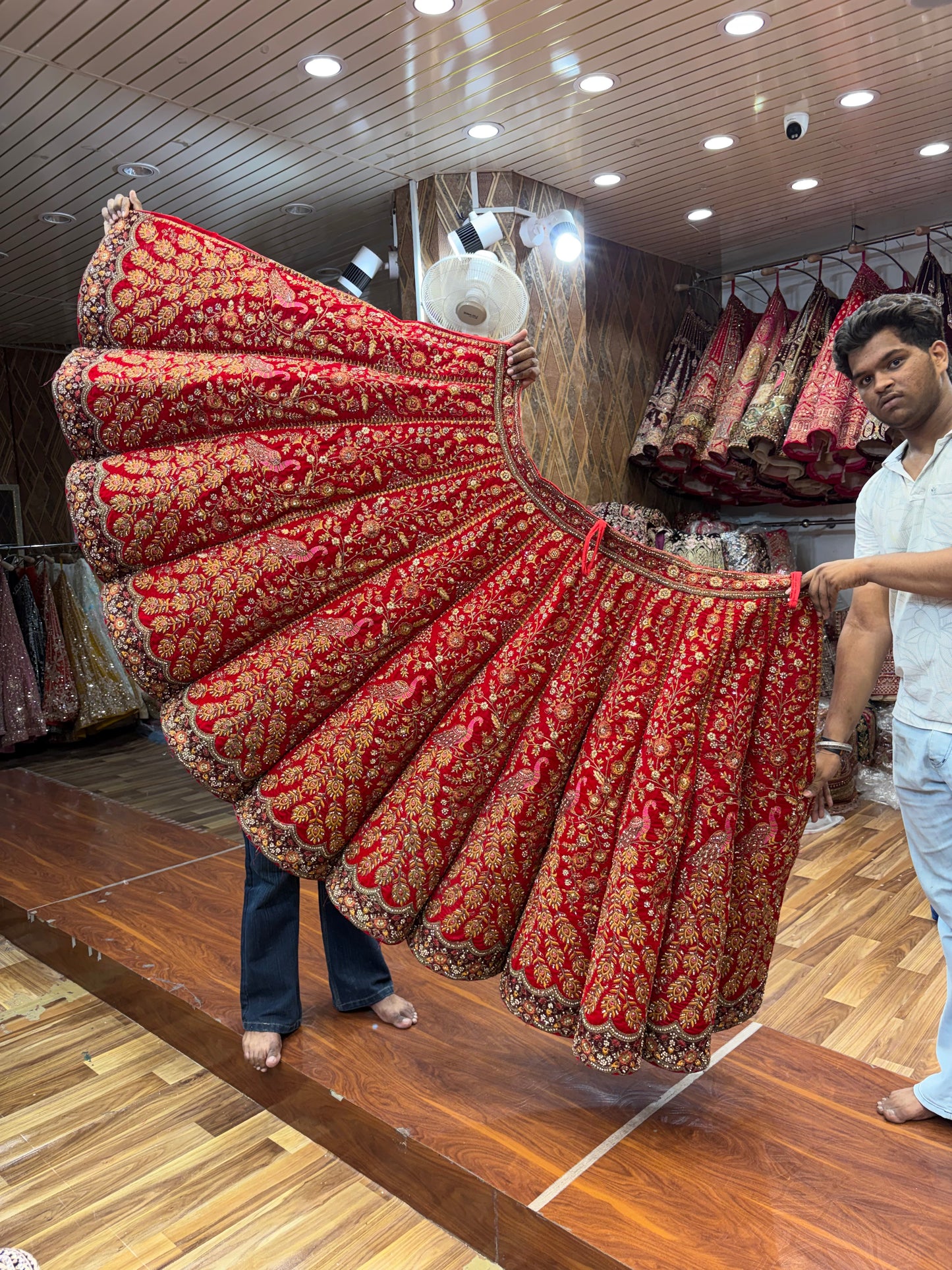 Maroon Ball Bridal Lehenga
