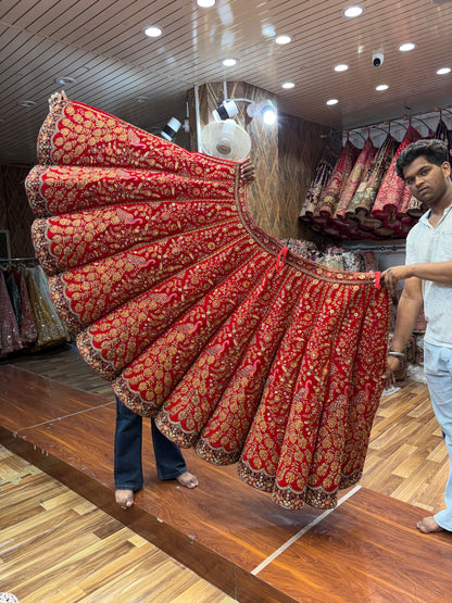 Maroon Ball Bridal Lehenga