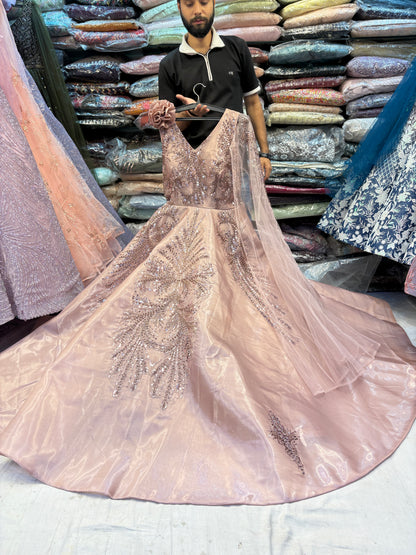 Something different peach gown