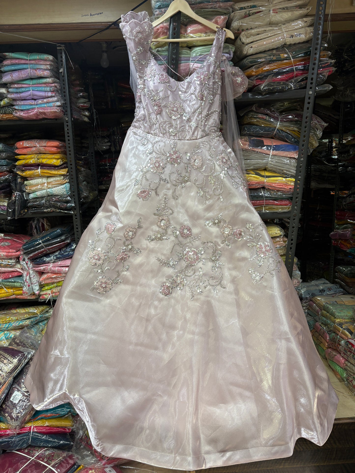 Beautiful white pink gown