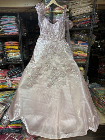 Beautiful white pink gown