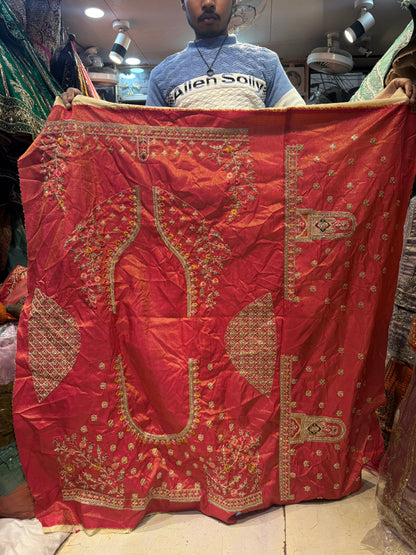 Charming Red peacock Bridal Lehenga