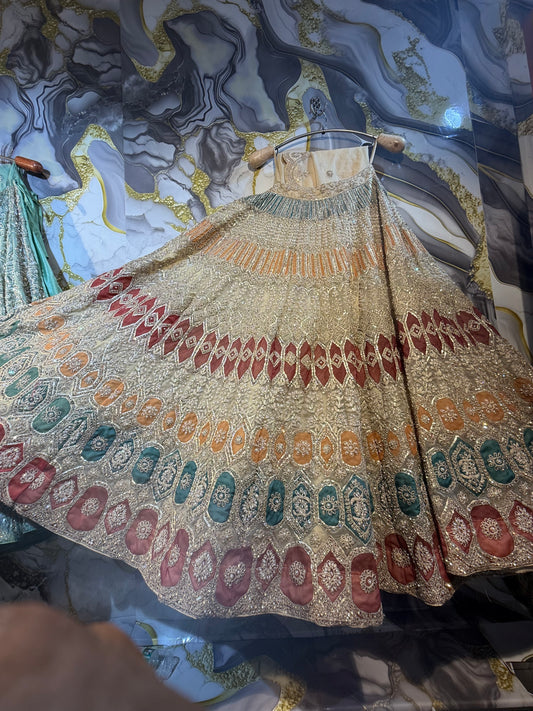 Golden Heavy Designer Lehenga