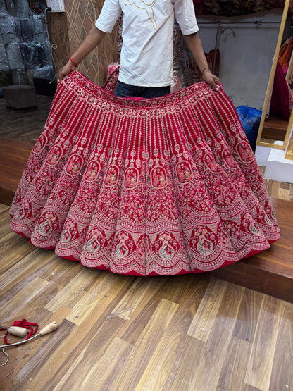 Rani Pink Ball Bridal Lehenga