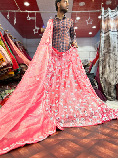 Awesome peach pink lehenga