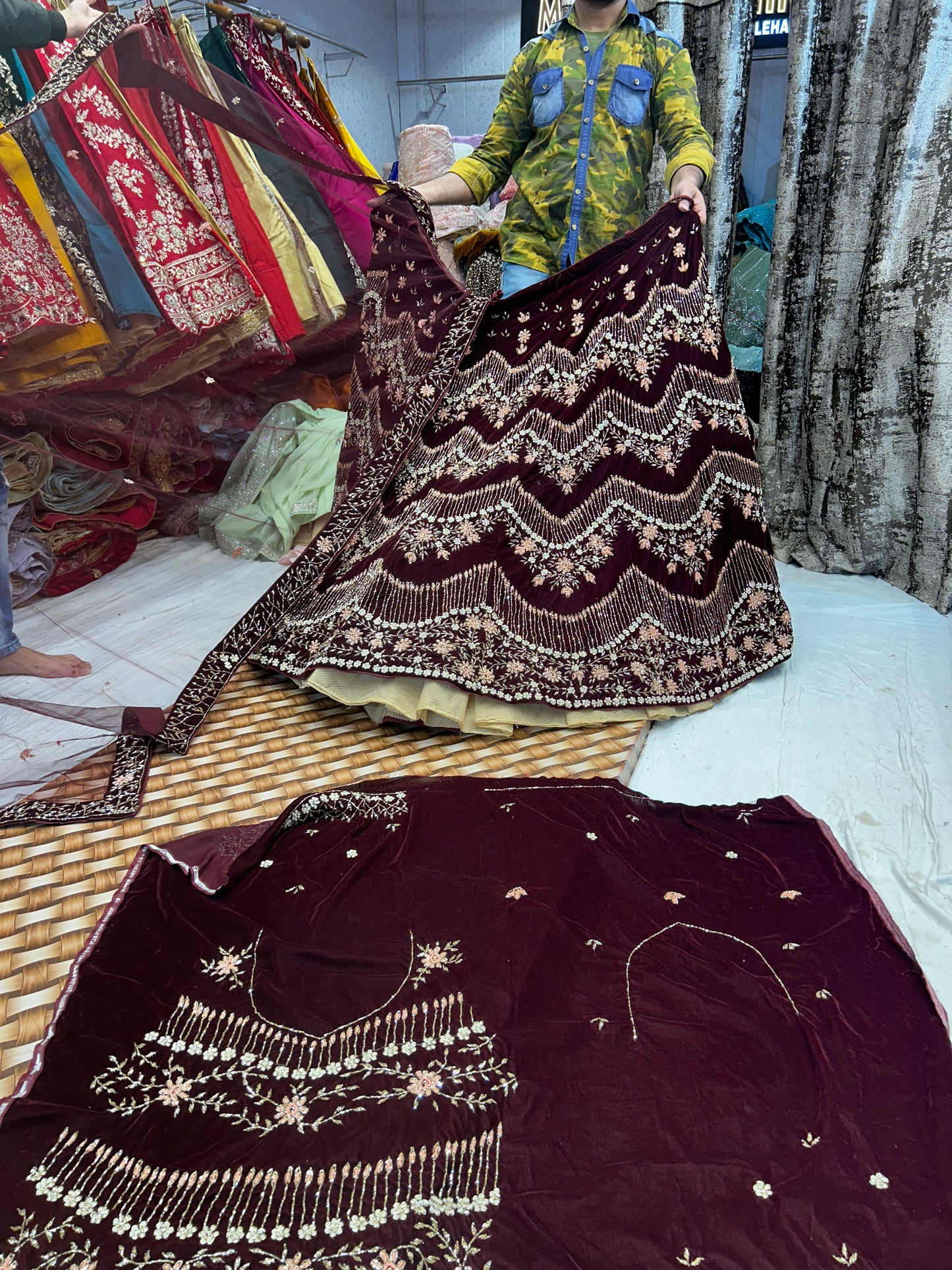 Fabulous Purple Violet Lehenga