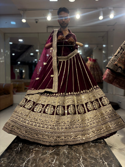 Fabulous maroon Lehenga