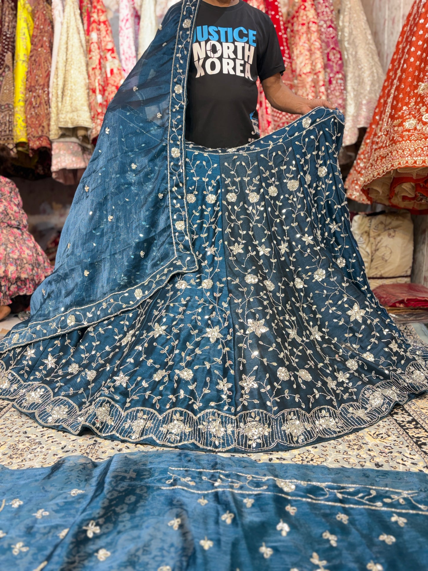Attractive Blue Lehenga
