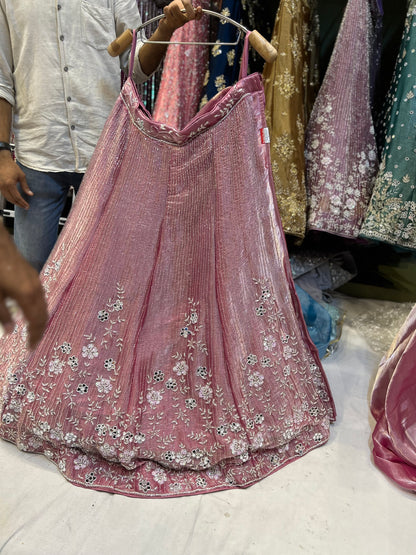 Eye catching baby pink lehenga