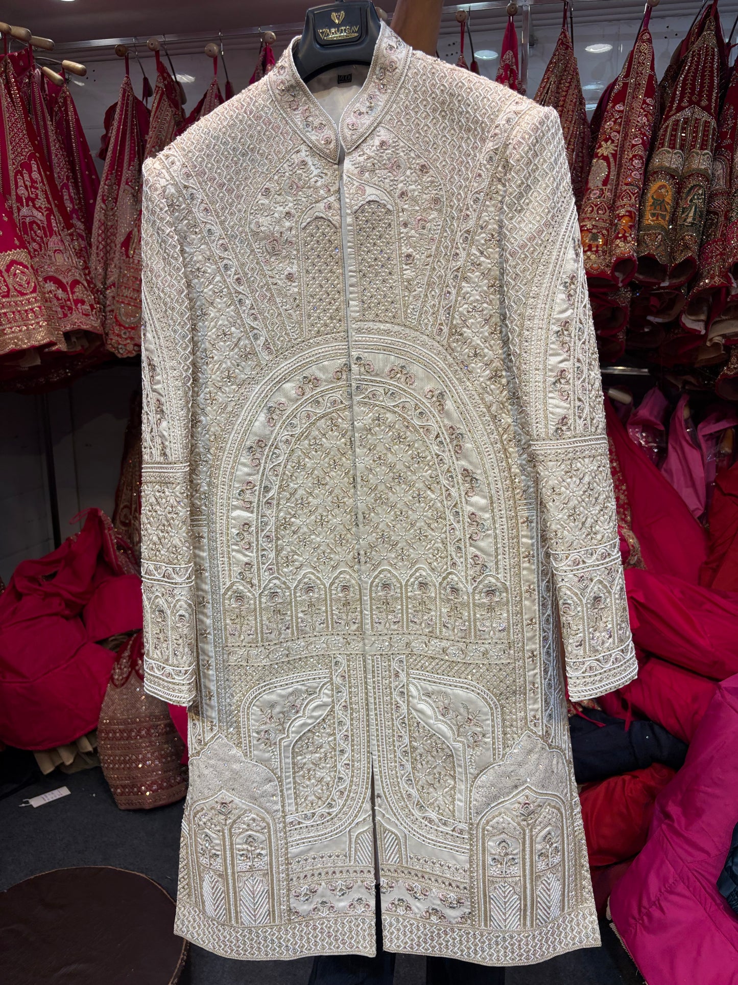 Royal Cream Colour Sherwani