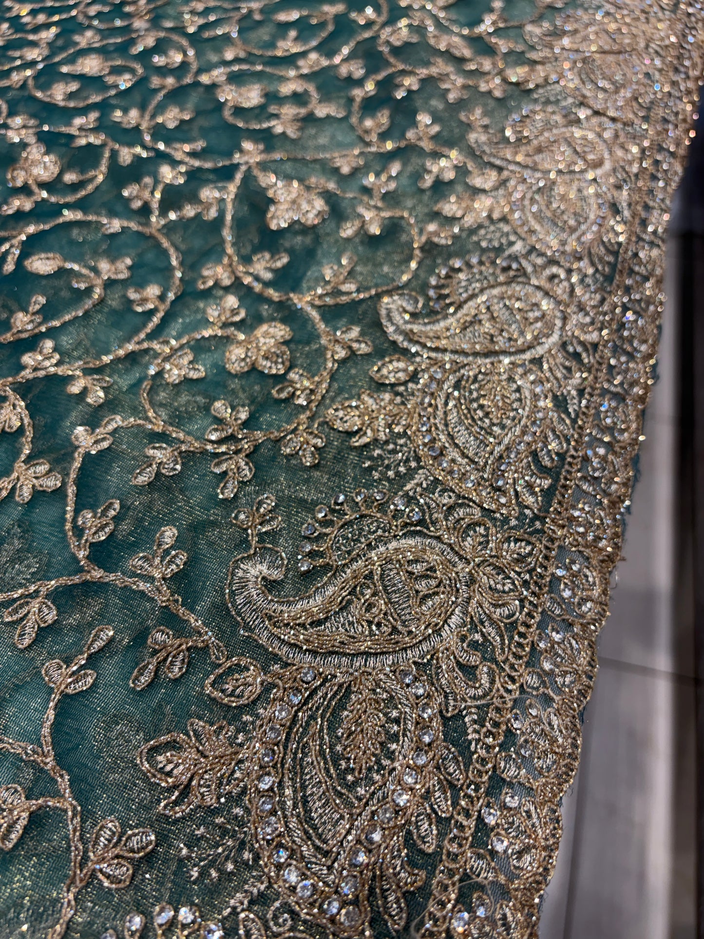 Engaging Rama blue saree