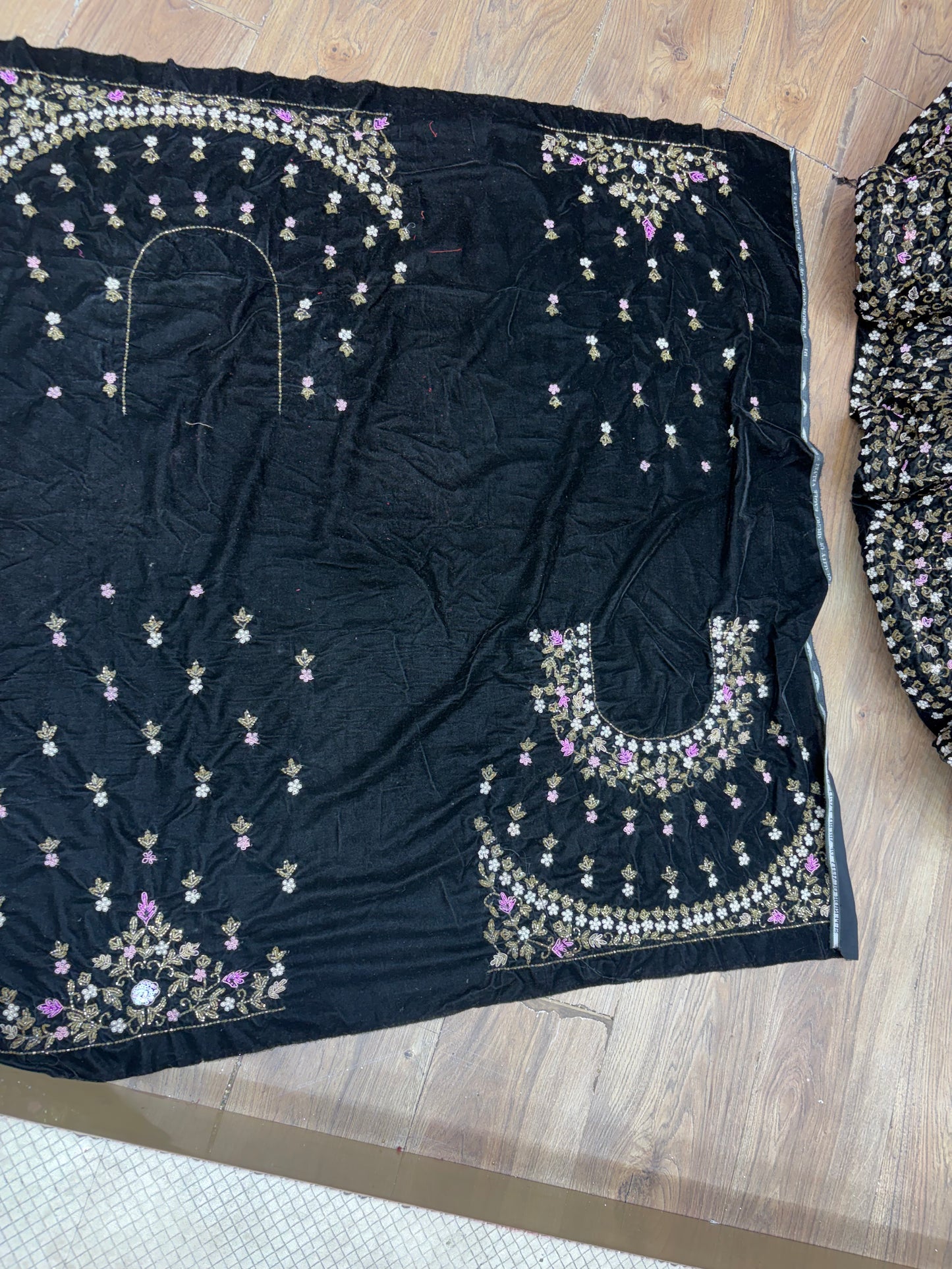 Heavy Black Ball Bridal Lehenga