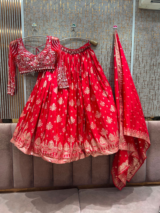 Lavender Crop Top Lehenga (Copy)